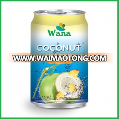 Coconut Water With Pineapple Flavor in 330ml Can