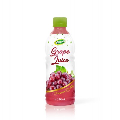 Premium Quality  Grape Juice Drink in 320ml Pet Bottle